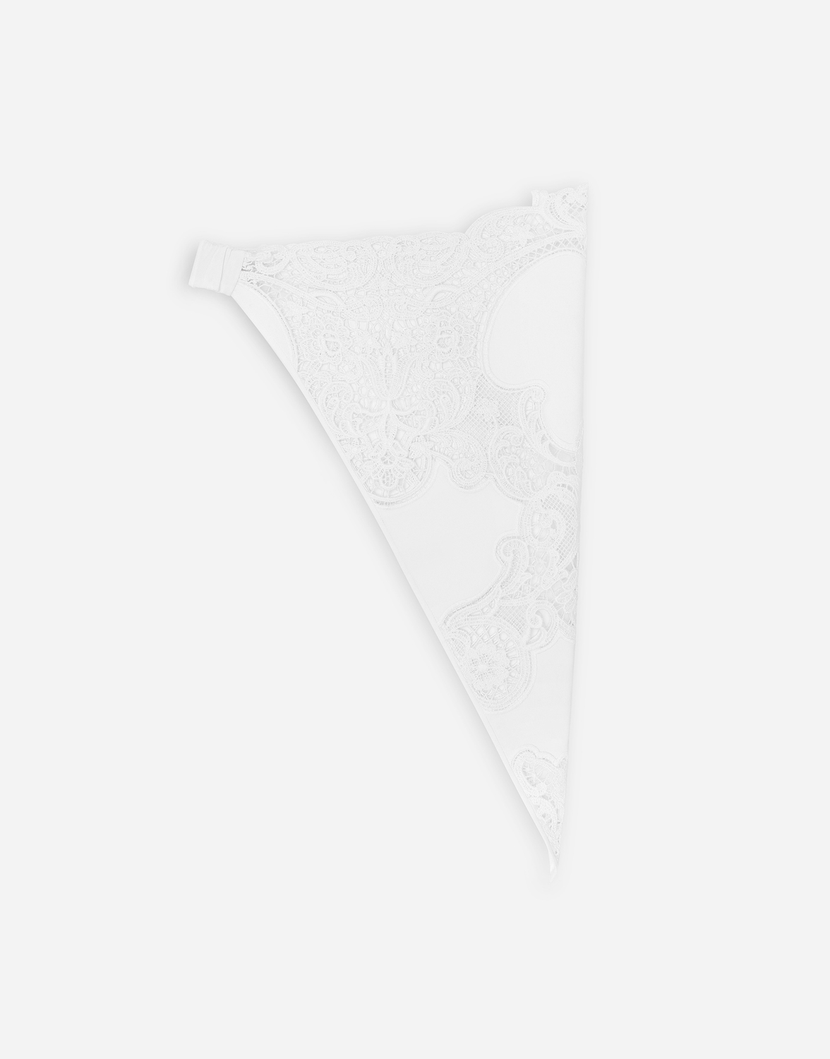 Хлопковая вуаль с ажурной отделкой Dolce & Gabbana, белый — фото 2