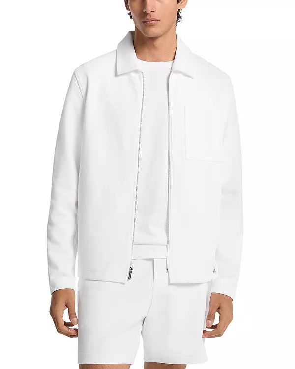 

Рубашка-Куртка из фактурного двойного трикотажа Michael Kors, белый