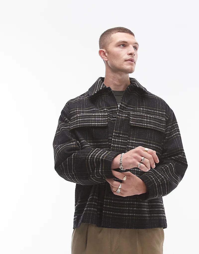 

Клетчатая куртка с подкладкой Topman