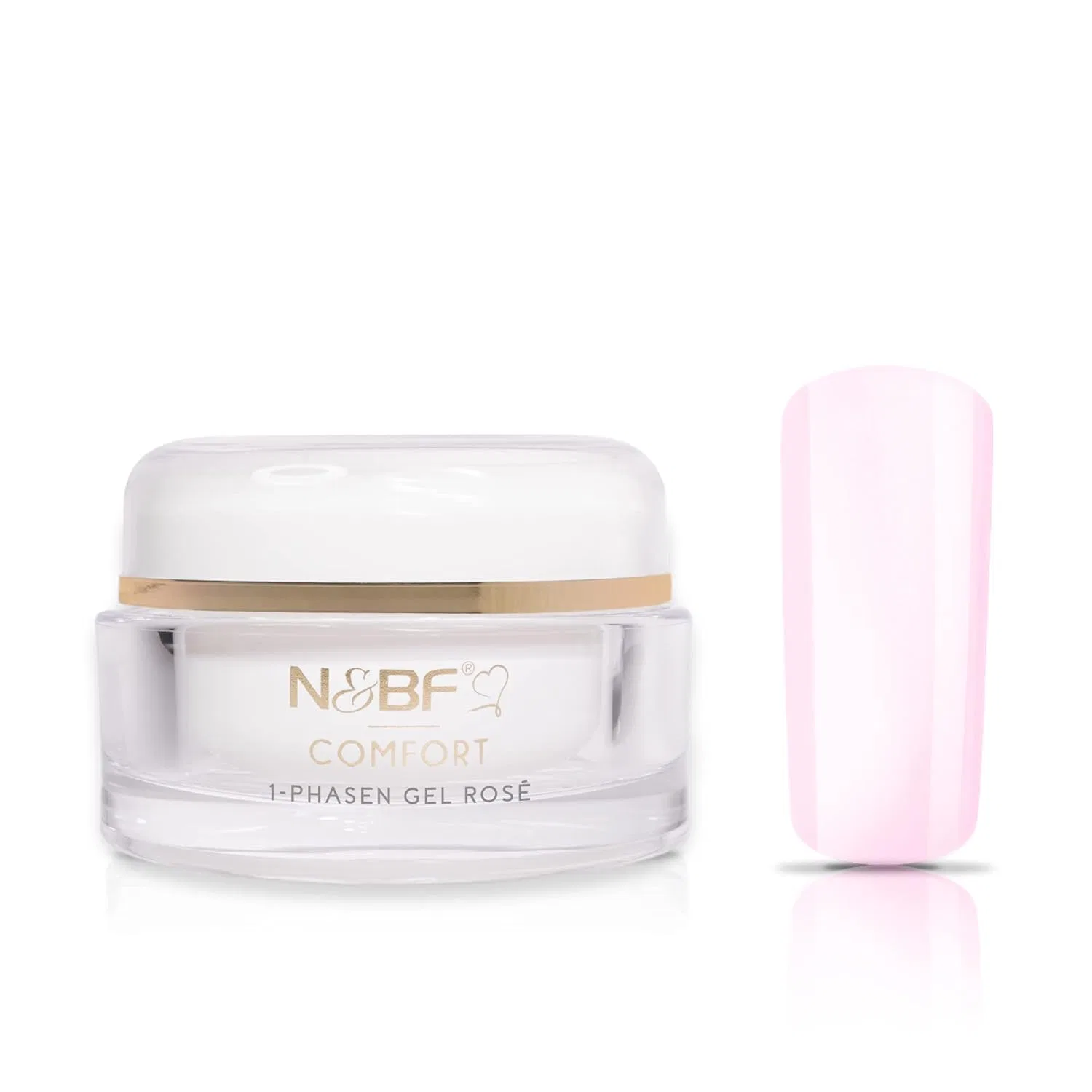 Однофазный УФ/LED гель «Comfort Line Rose» от N&BF Nails Factory