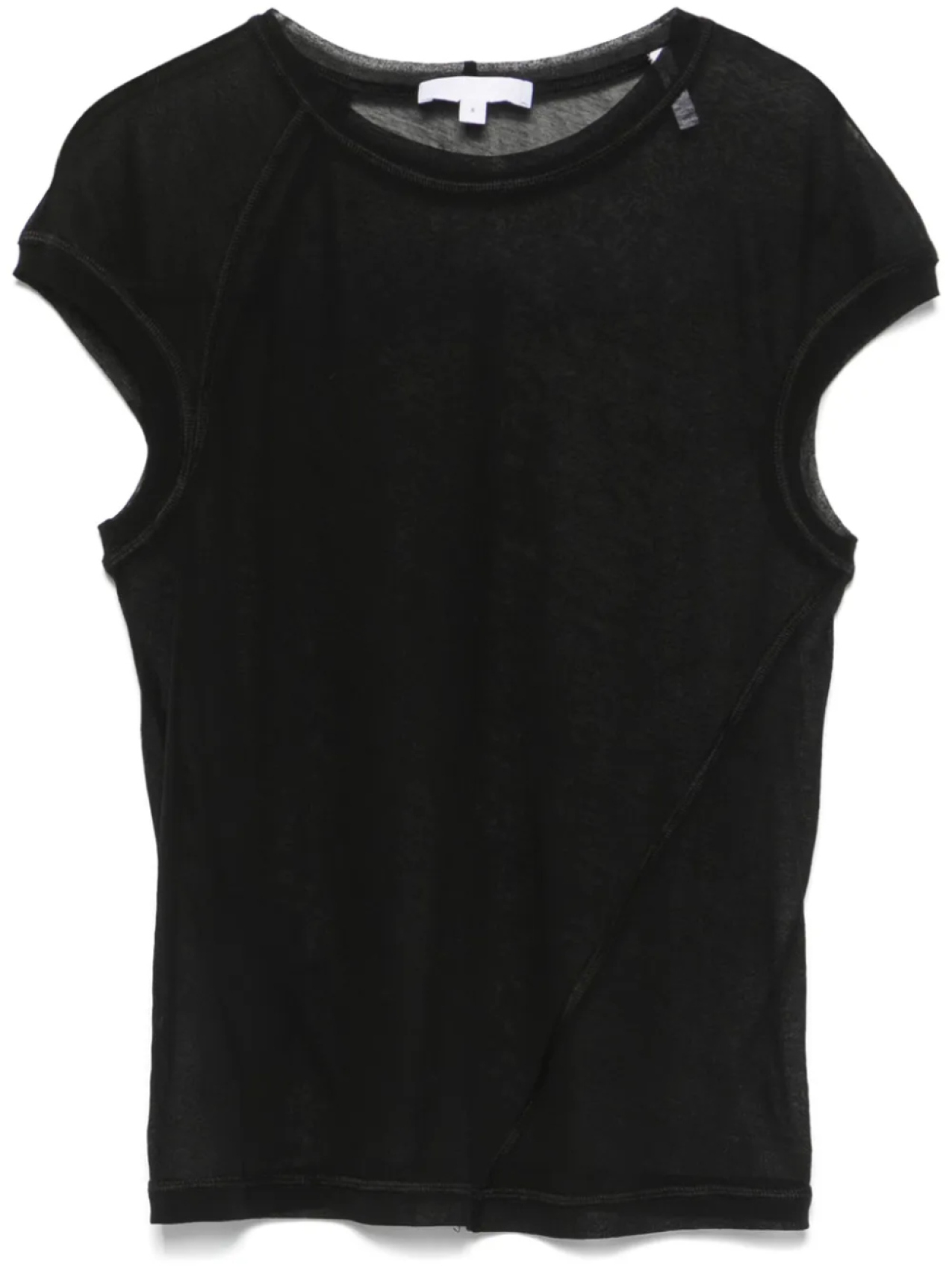 

Хельмут Ланг скрученный прозрачный топ Helmut Lang, черный