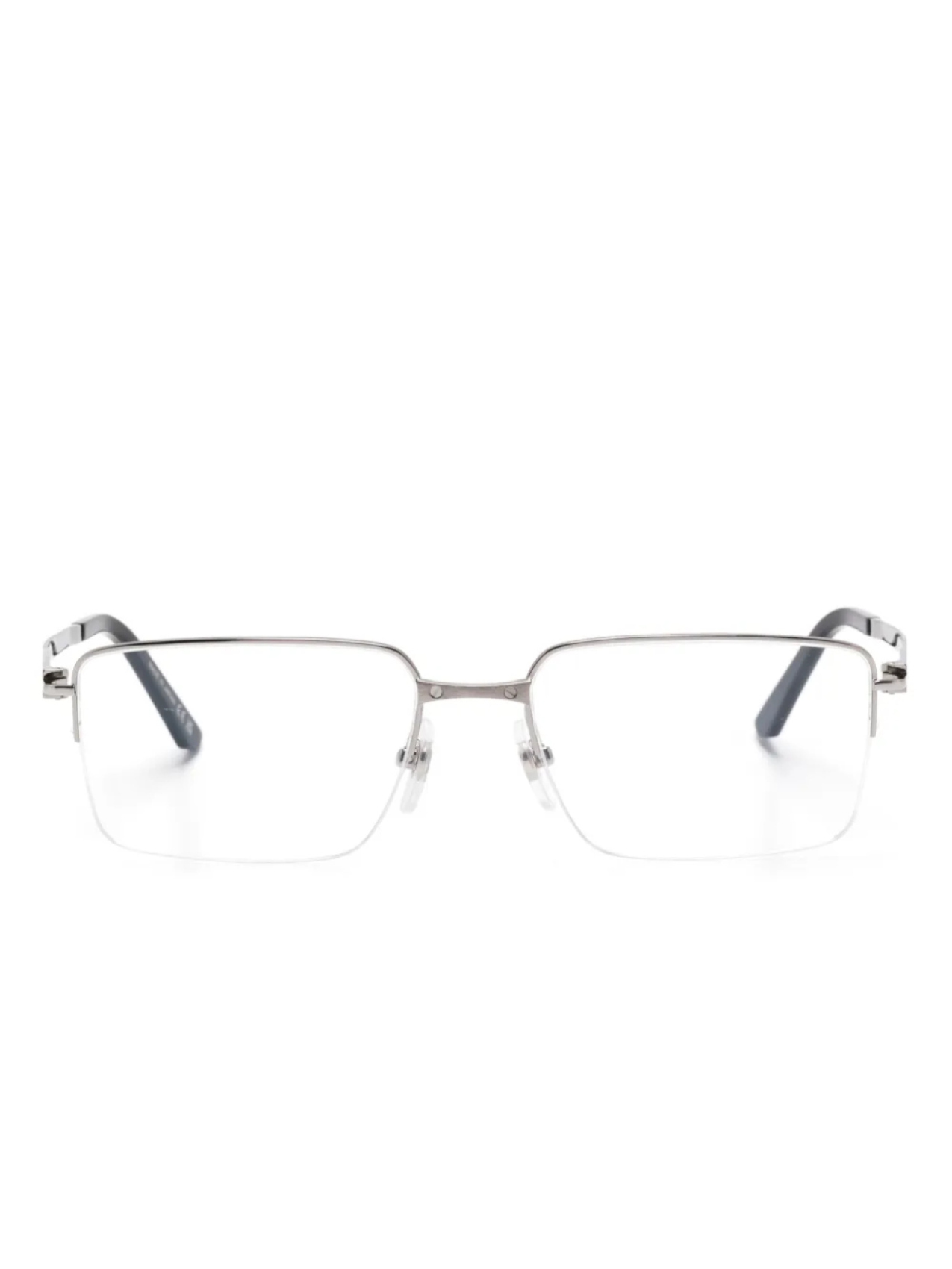 

Очки в прямоугольной оправе Cartier Eyewear, серебряный