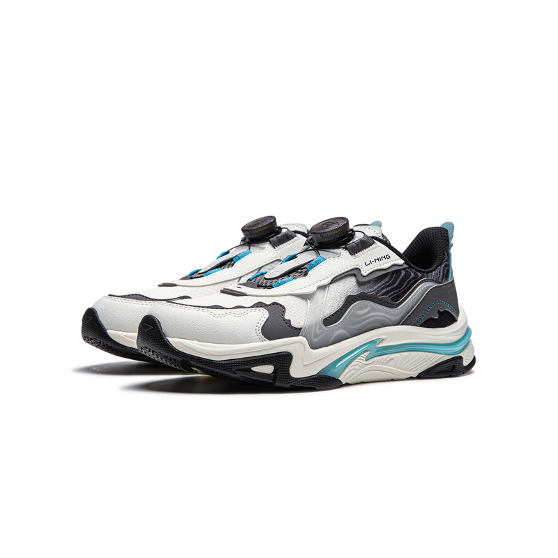 LINING YOUNG Спортивные кроссовки Sportlife Cushioning Rebound Low-Top для подростков Ivory/Smoke Ink Gray/Black — фото 4