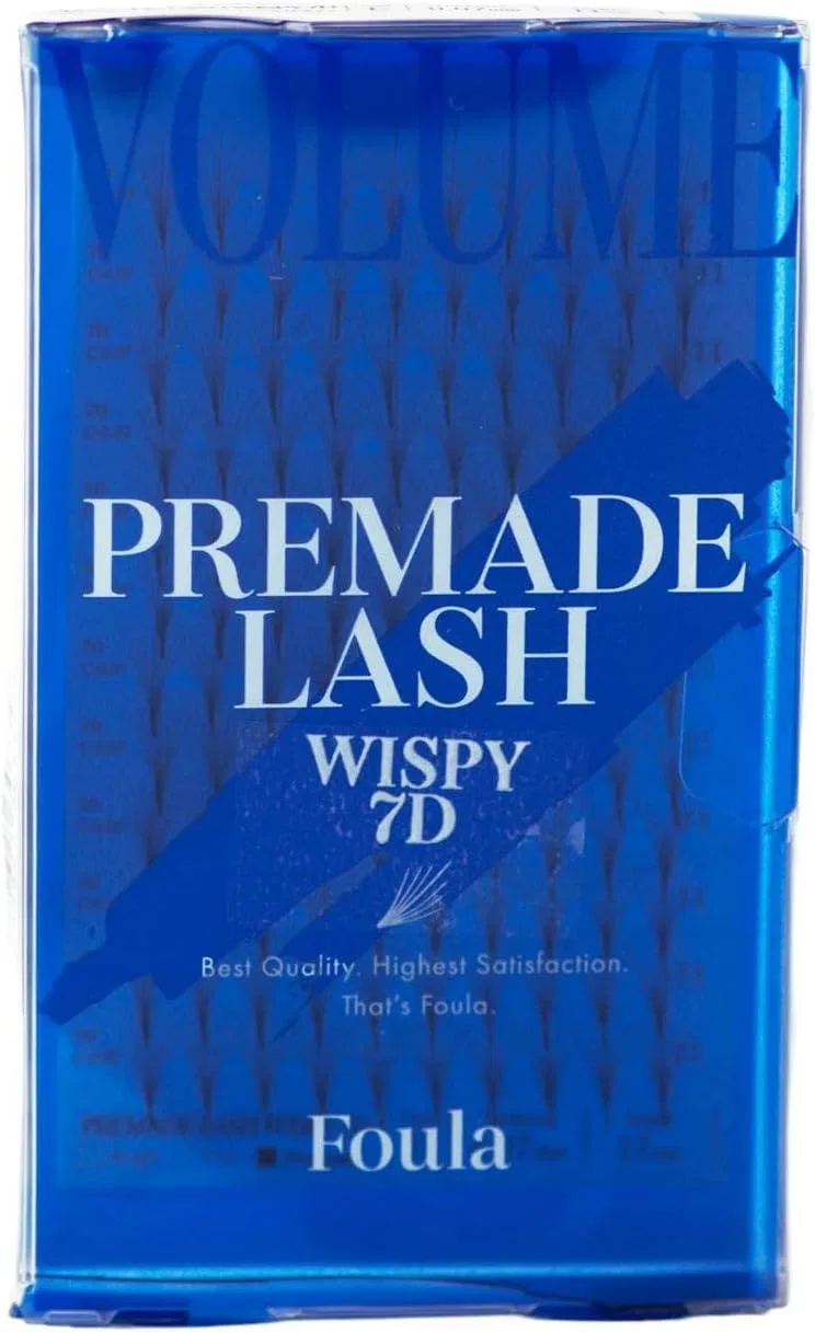 Ресницы Foula 7D Pre made Wispy Lash J Curl 0.07 мм 9-15 мм