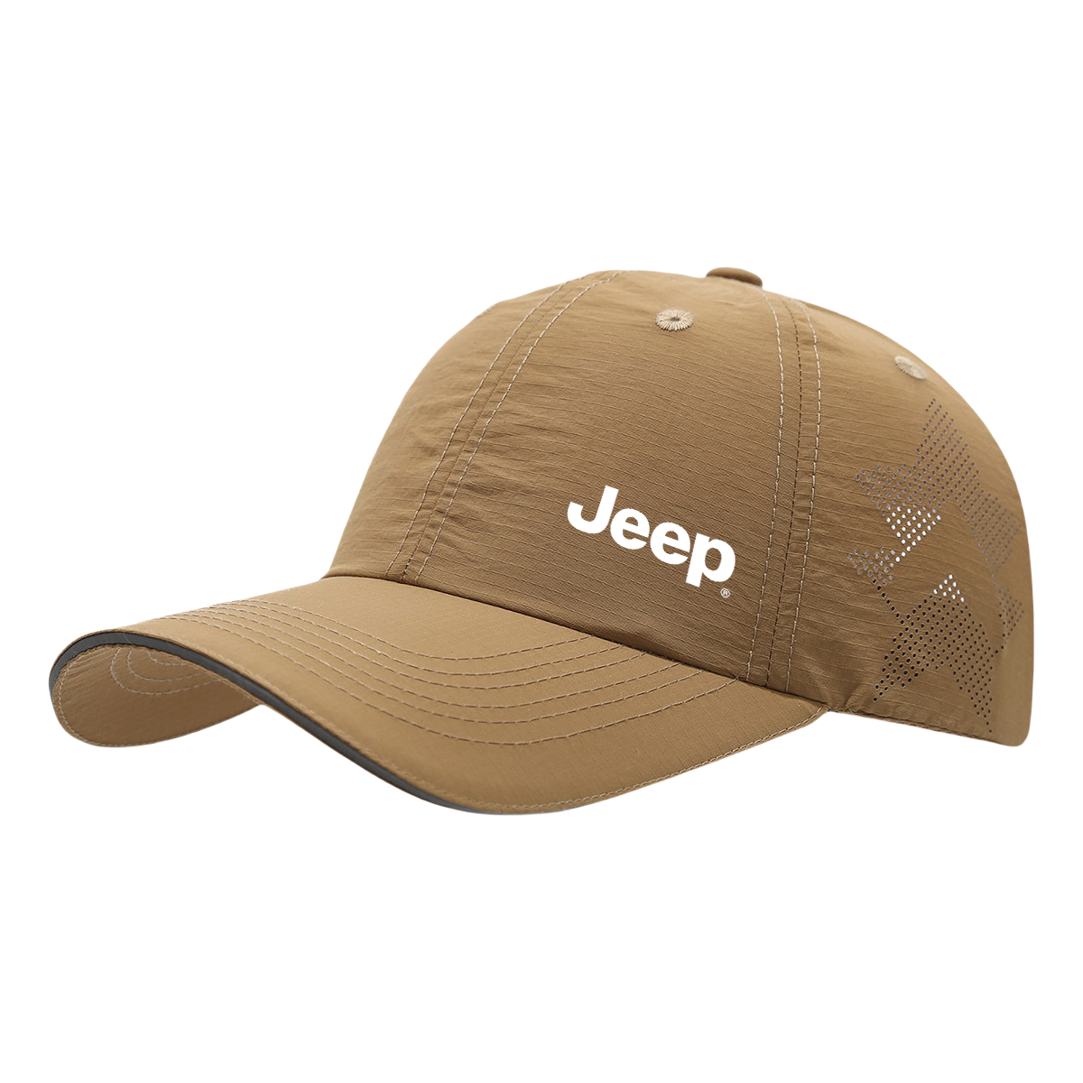 

Шляпа от солнца из полиэстера Unisex Jeep, camel quick-dry mesh cap