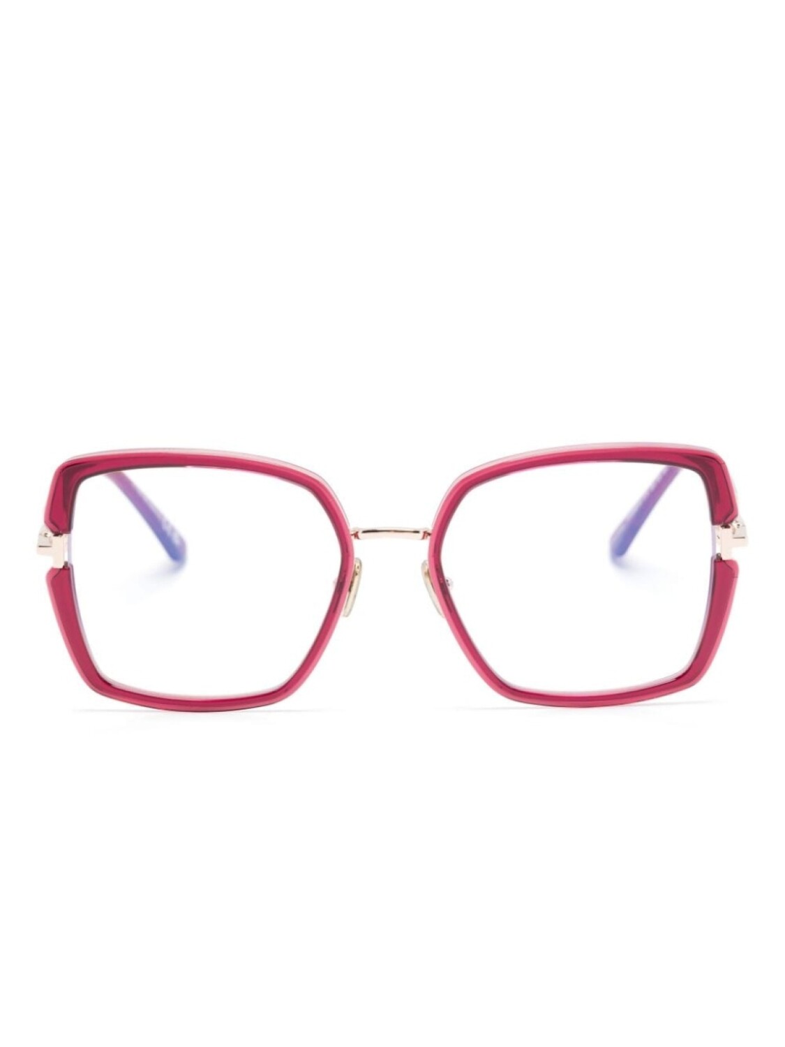 

TOM FORD Eyewear очки FT5985B в квадратной оправе, розовый