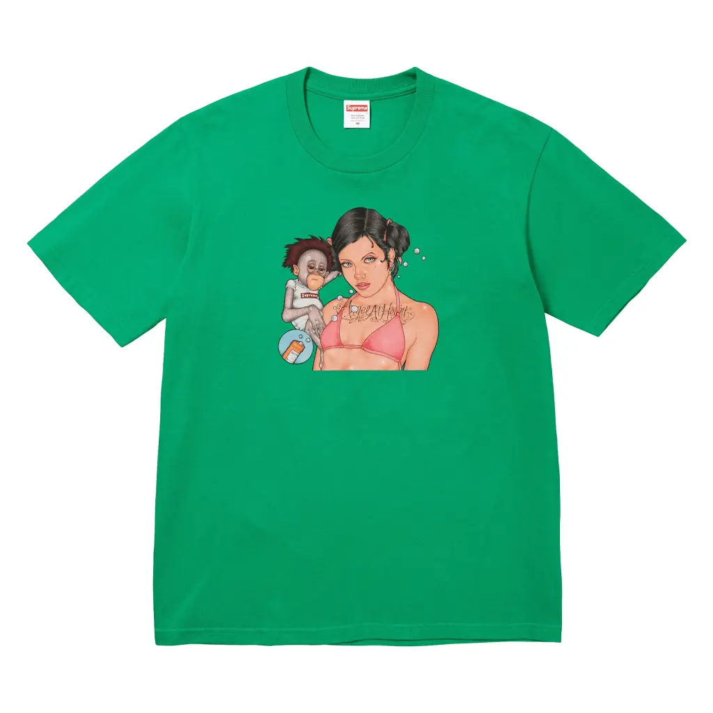 Футболки Unisex с круглым вырезом, умеренно прямого кроя Supreme, коричневый — фото 3