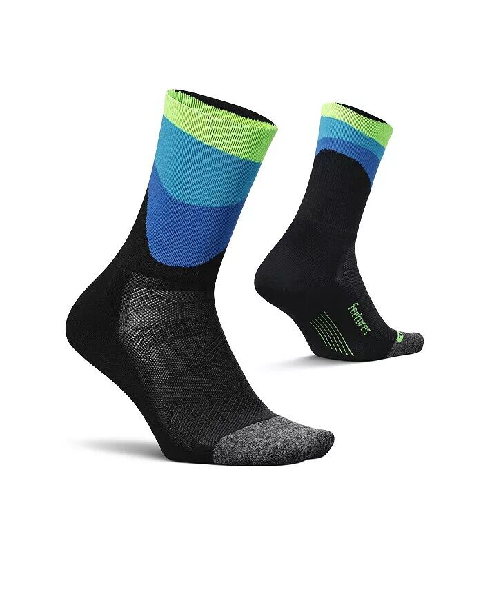 

Мужские носки Elite Light Cushion Mini Crew — спортивные носки с целевой компрессией — большие Feetures, серый