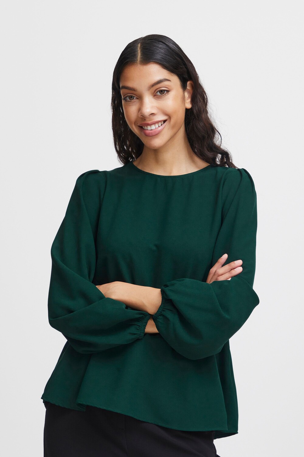 

Блуза b.young Langarm BYHACA BLOUSE, зеленый