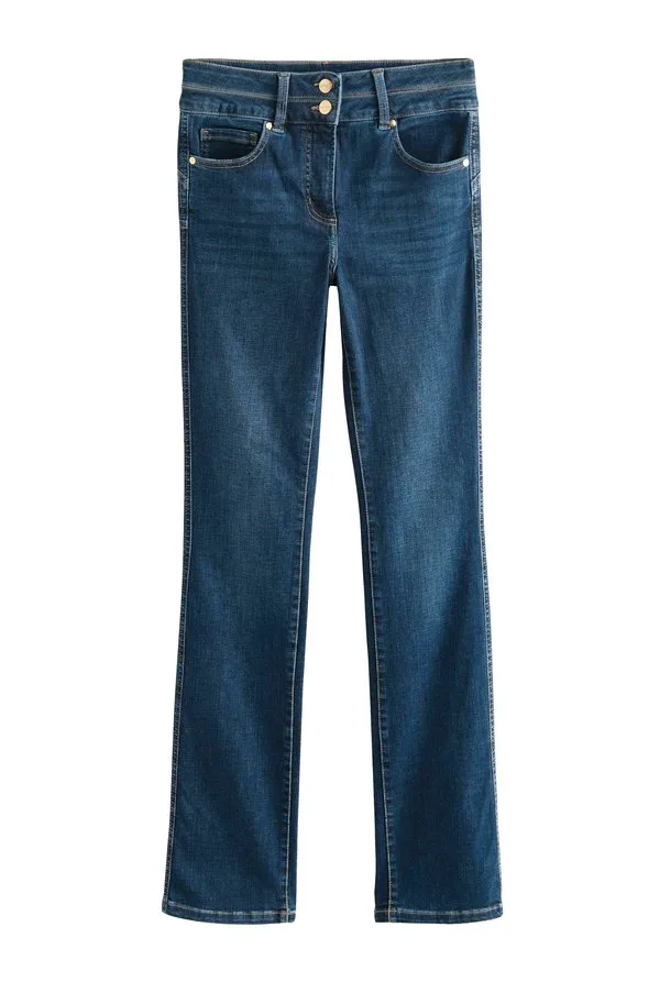 Джинсы-Клеш стандартного и узкого кроя Next, Mid Blue Denim — фото 4