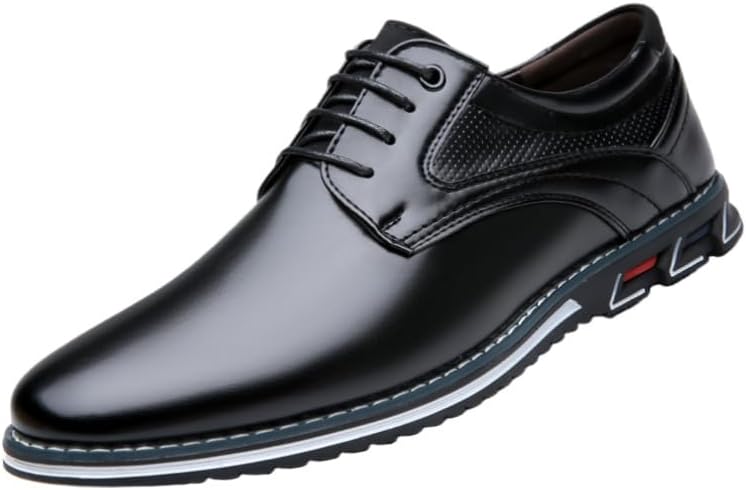 

Мужские кожаные туфли Clolinde большого размера на шнуровке, модные - мягкий верх из искусственной кожи, удобные и нескользящие. Подходят для повседневной носки, официальных мероприятий и деловых встреч, черный