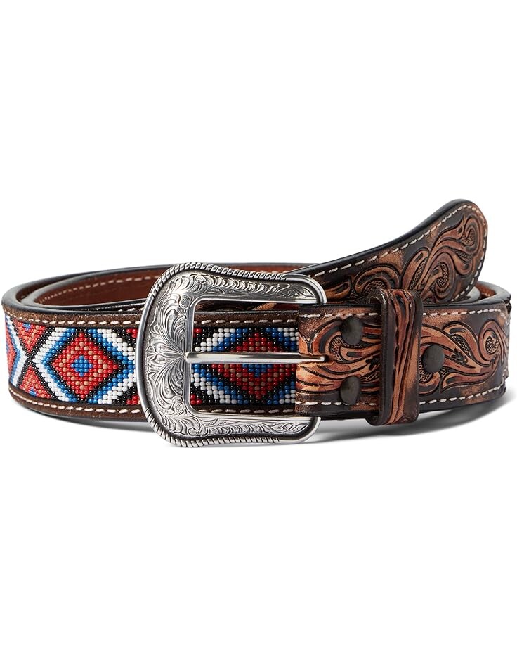 

Ремень M&F Western 3-D Beaded Inlay with Embossed Tabs, оранжевый