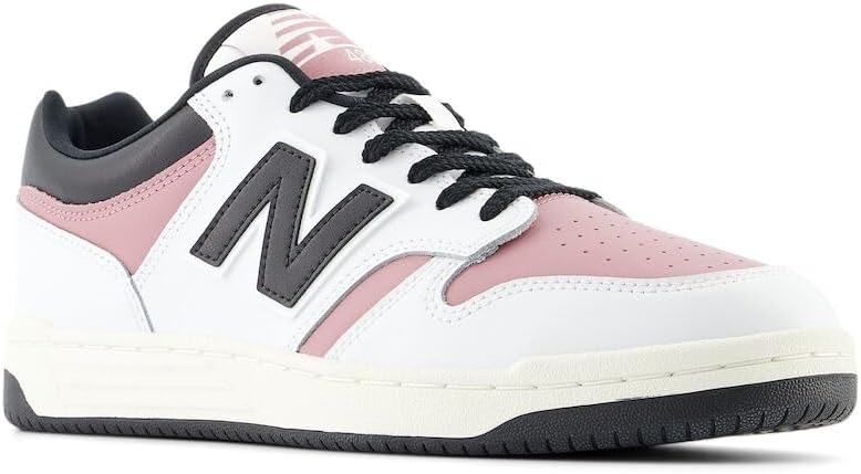 Мужские кроссовки New Balance 480 V1, White/Rosewood/Black — фото 4