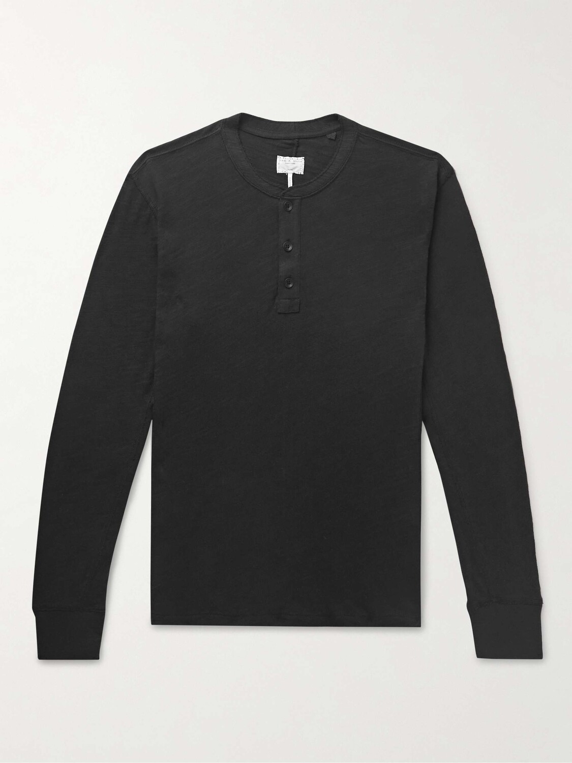

Футболка Henley из хлопкового джерси RAG & BONE, черный