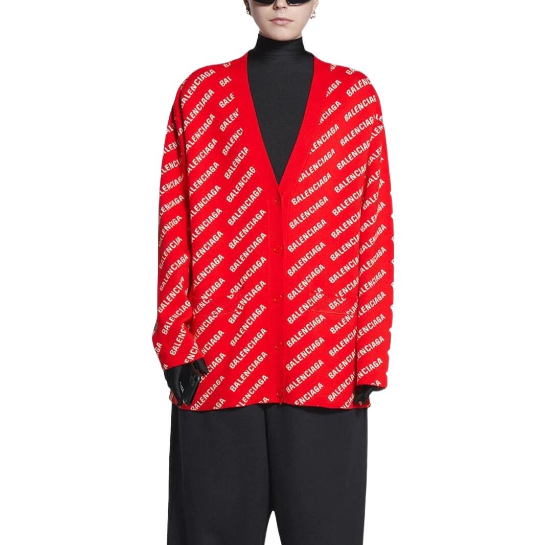 Свитер женский Balenciaga, красный — фото 2