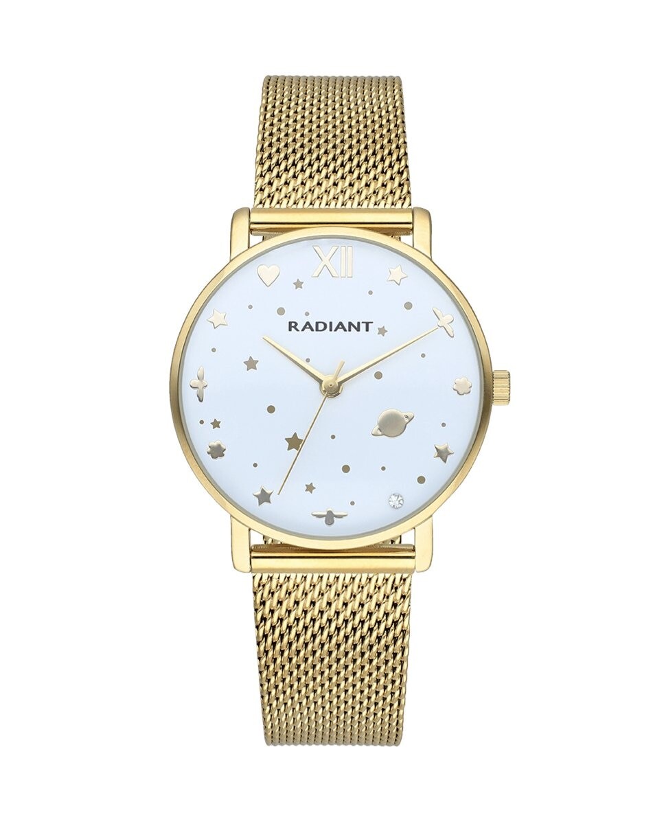 

Женские часы Milky Way RA545202, стальной и золотой ремешок Radiant, золотой