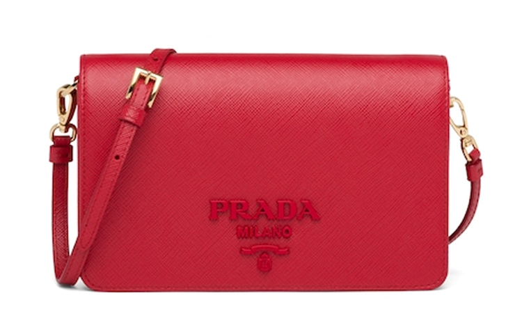

Сумка через плечо mini women's из сафьяновой кожи PRADA, Set (Bag+Dust Bag)