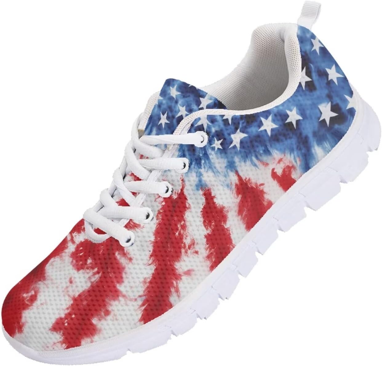 

Мужские кроссовки Funnydude Funny Print для осенних прогулок, удобные с дышащей сеткой, American Flag