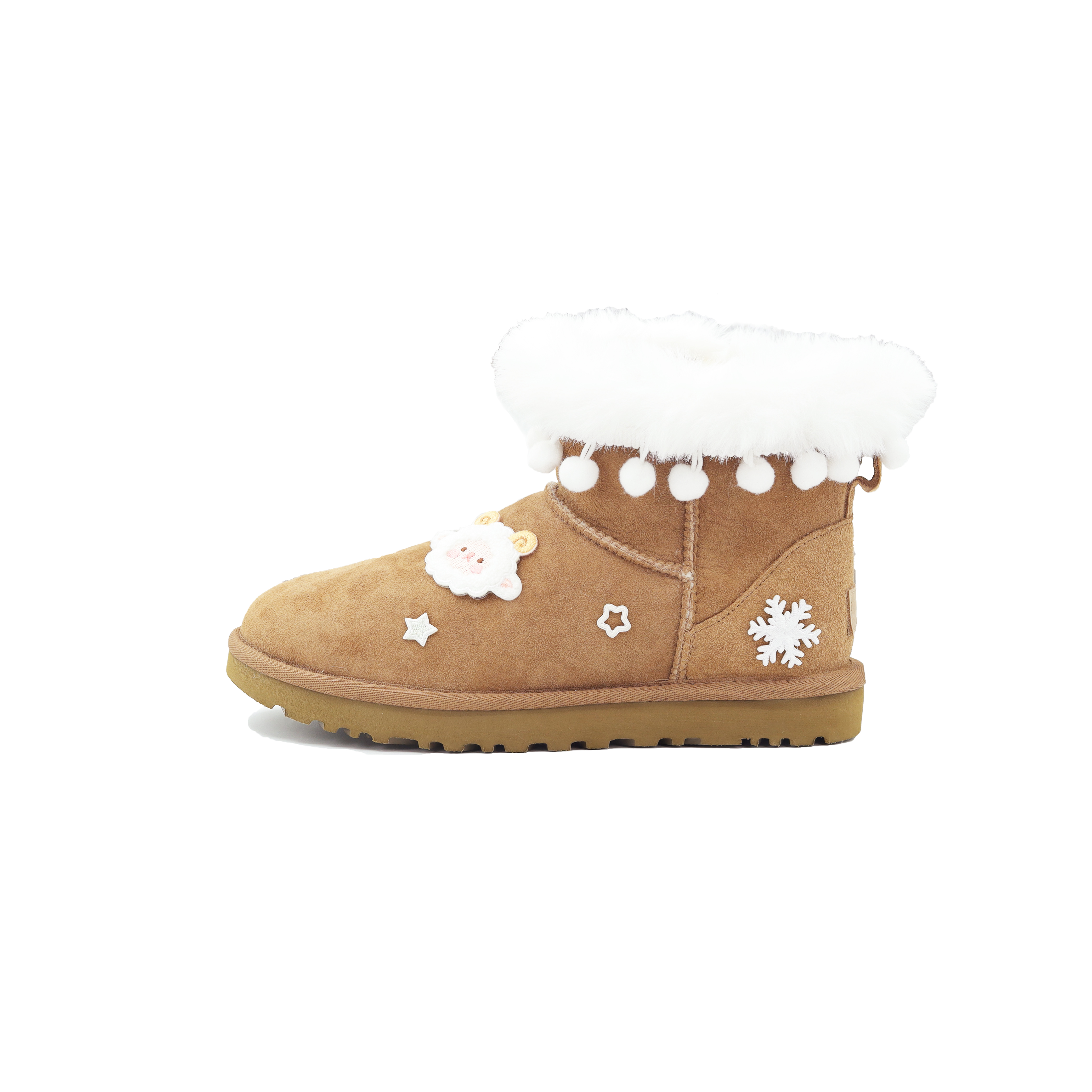 Угги UGG Classic Mini II с мехом, коричневый