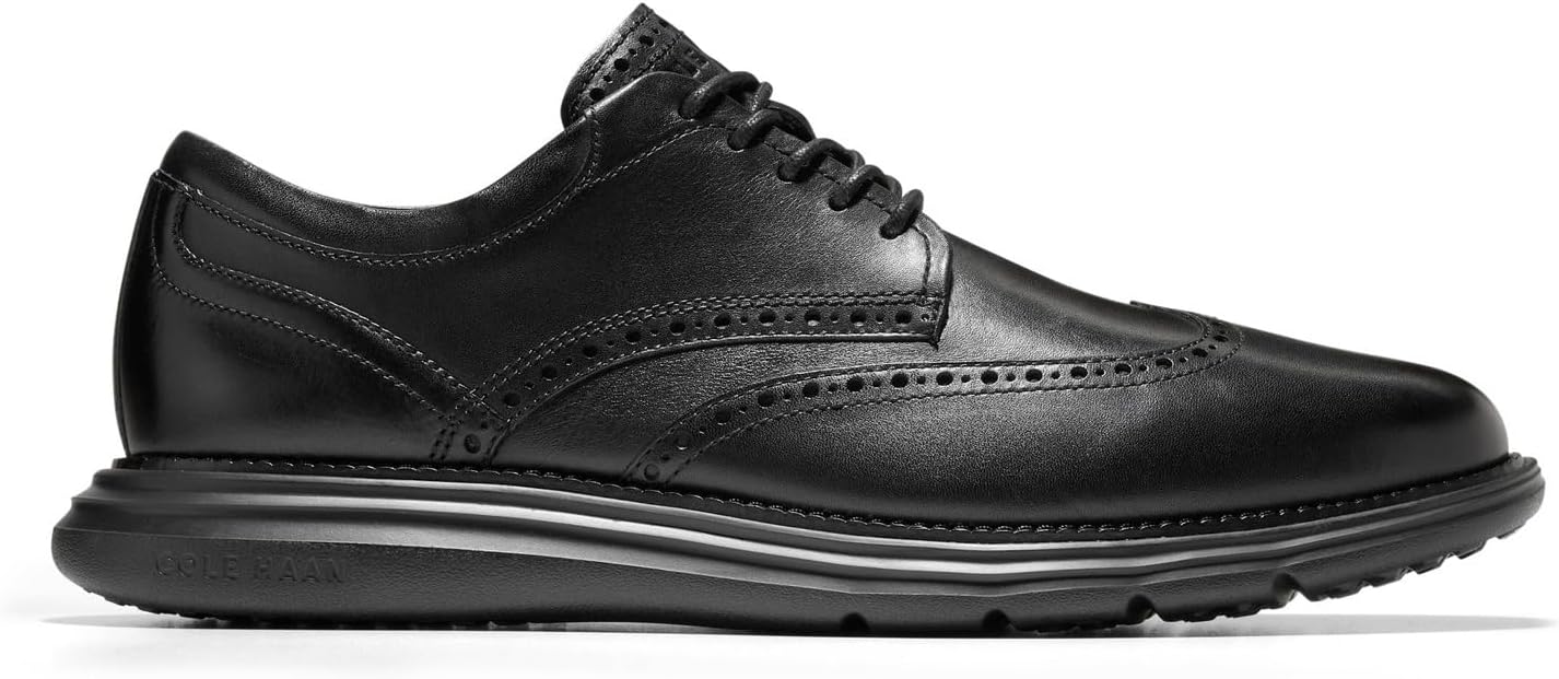 Мужские оксфорды Cole Haan Grand Ultra с ультралегким крыловым носком, черный — фото 2