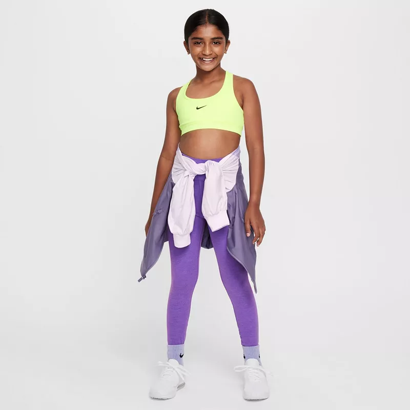 

Леггинсы Nike Dri-FIT One Heather для девочек, цвет Black Raspberry