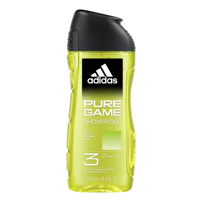

Чистая игра мужской гель для душа Adidas, 250 мл