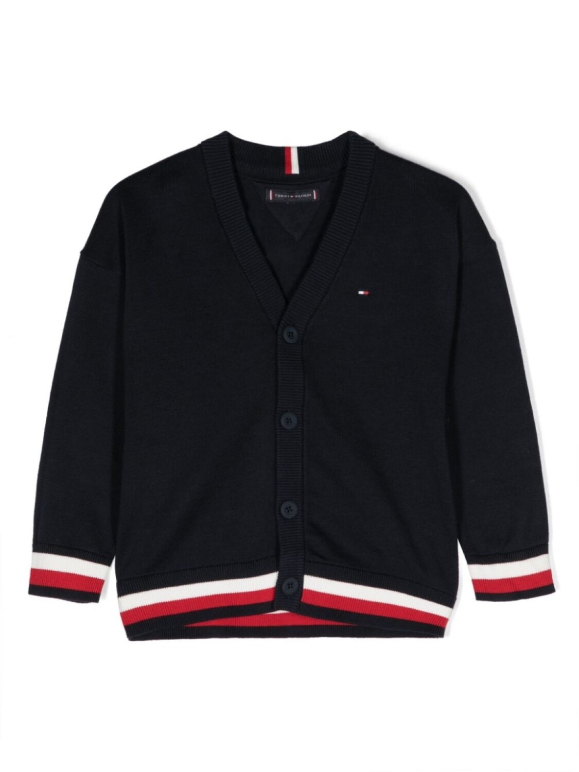 

Кардиган с вышитым логотипом Tommy Hilfiger Junior, синий