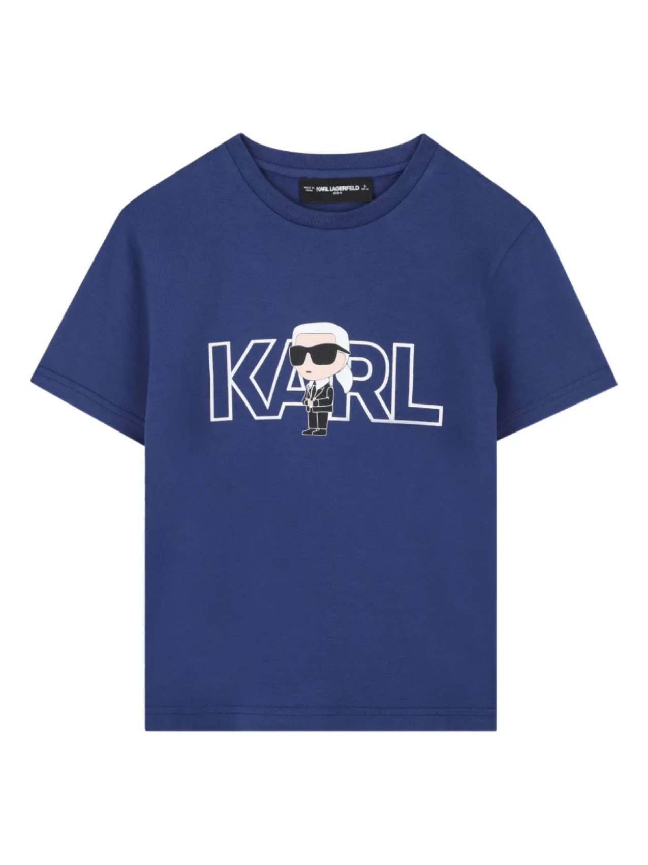 

Karl Lagerfeld Kids футболка с логотипом, синий