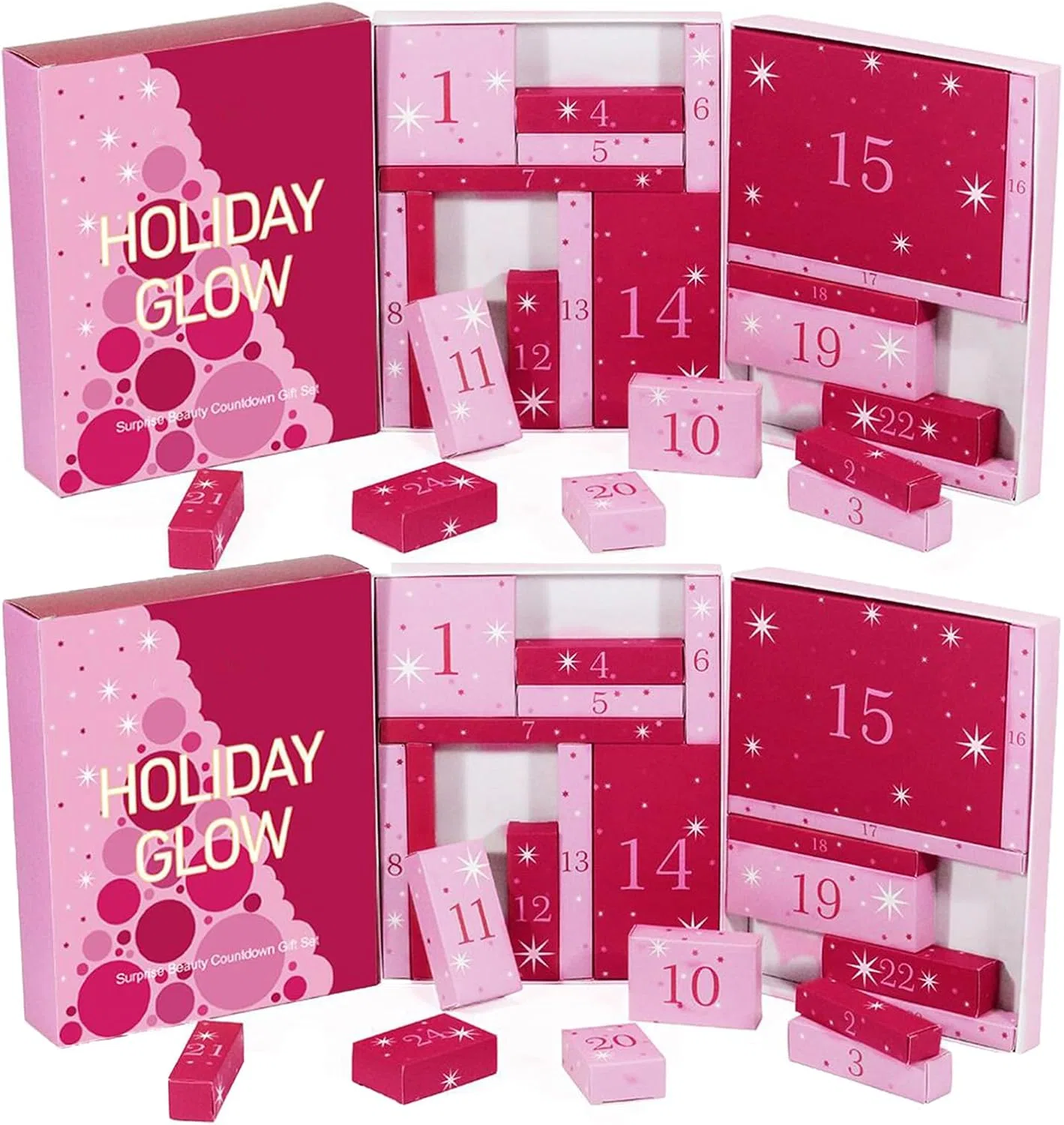 Набор косметики Beauty Advent Calendar, 2 упаковки, 24 предмета