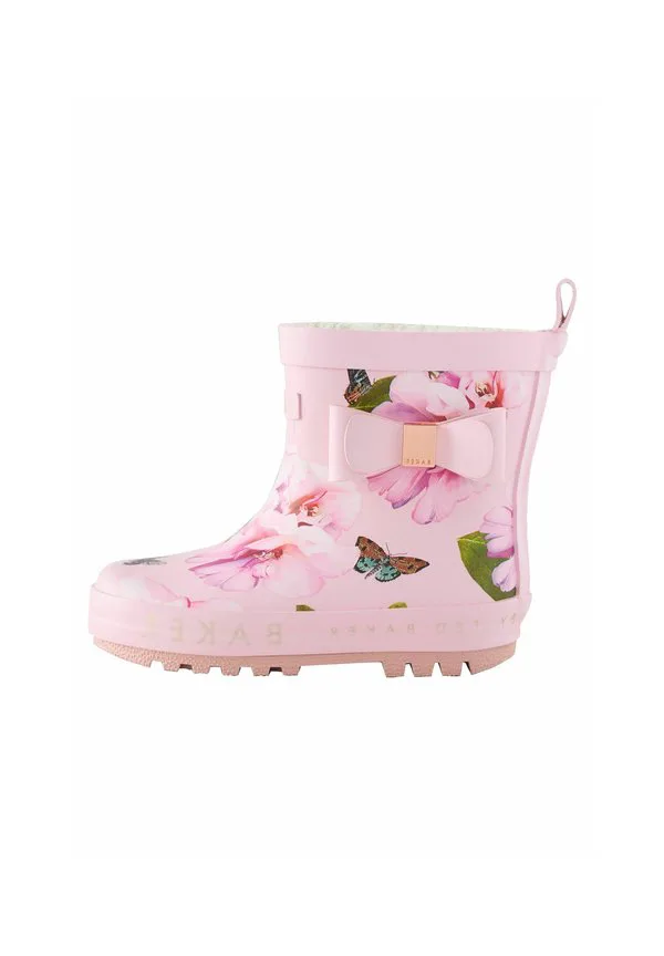 Обычная посадка, резиновые сапоги с бантом Baker By Ted Baker, Pink