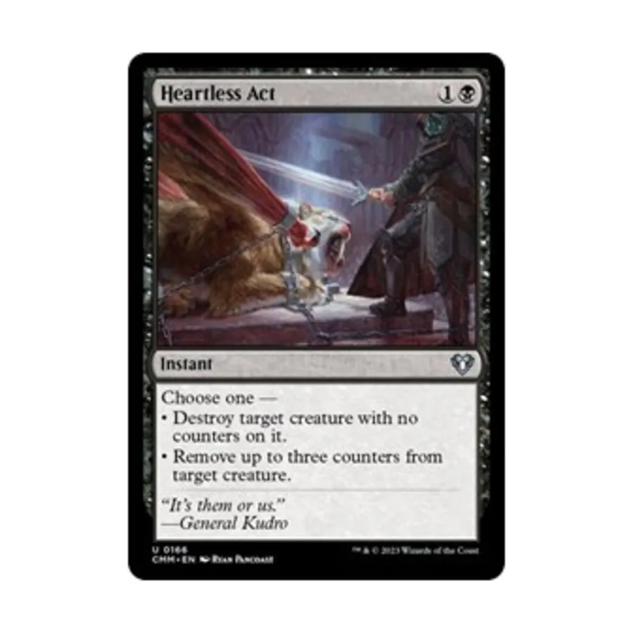 

CCG Бессердечный поступок (U), MTG - Commander Masters