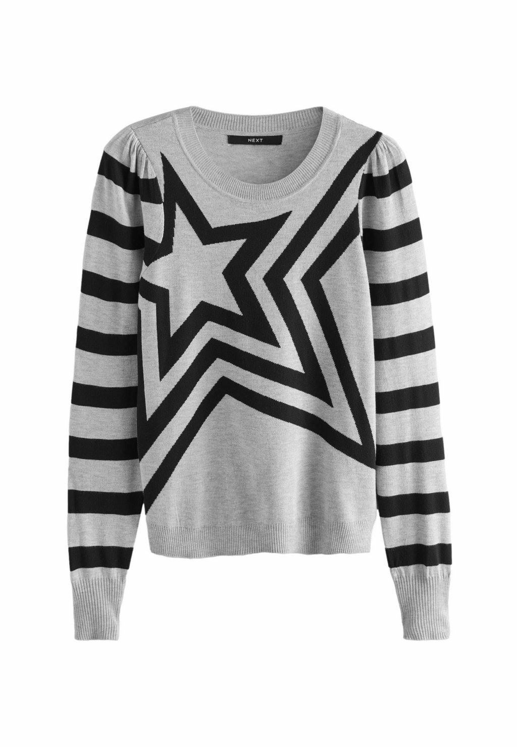 

Джемпер CREW NECK LONG SLEEVE PATTERN REGULAR FIT Next, серый