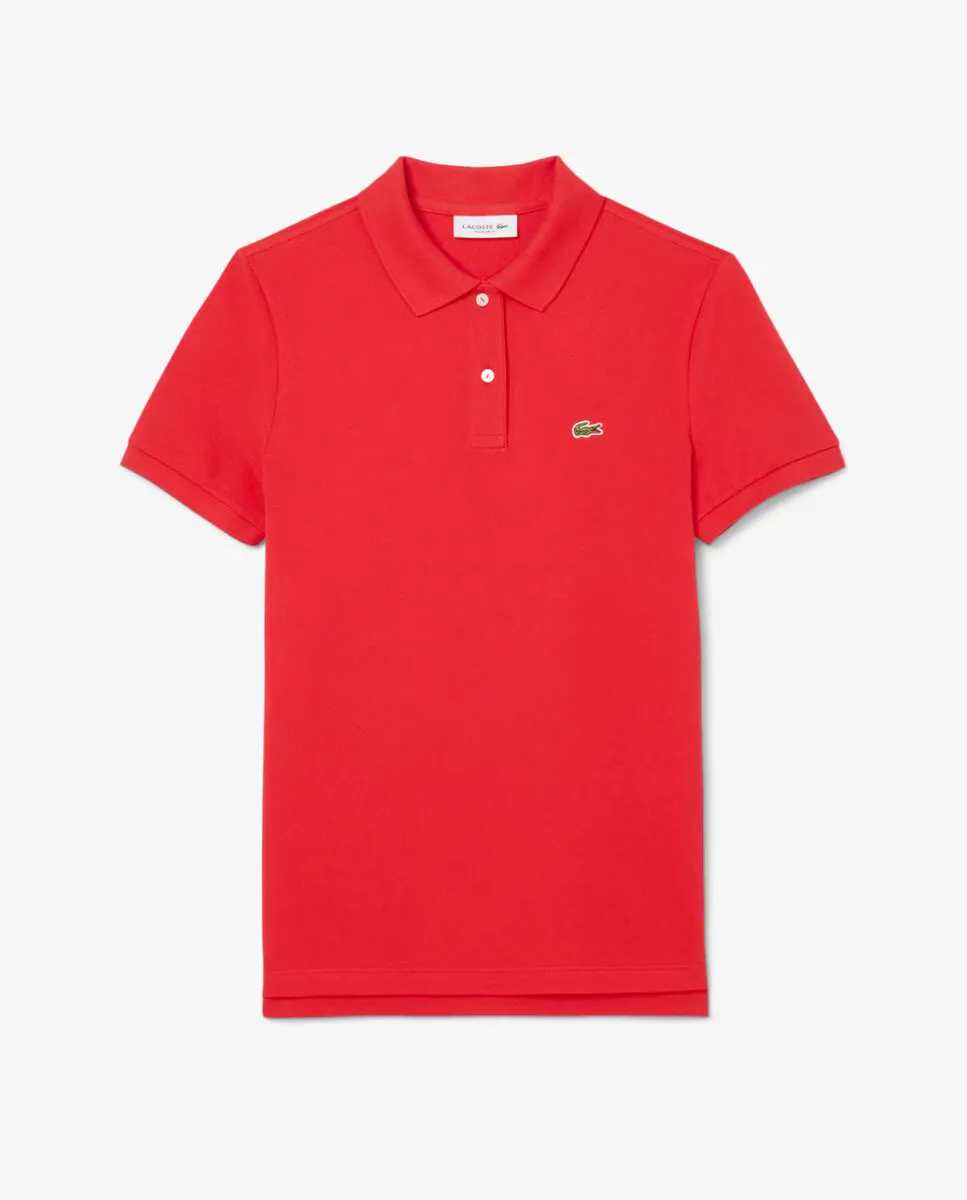 

Женская поло Regular из мягкого минипике с коротким рукавом Lacoste, красный