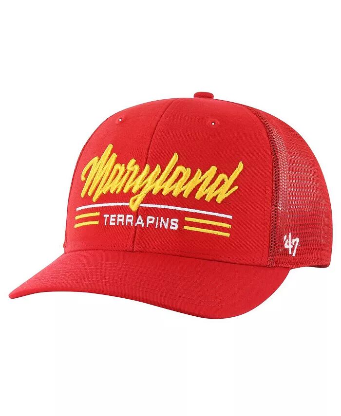 

Мужская красная шляпа Maryland Terrapins Garner Trucker Adjustable '47 Brand
