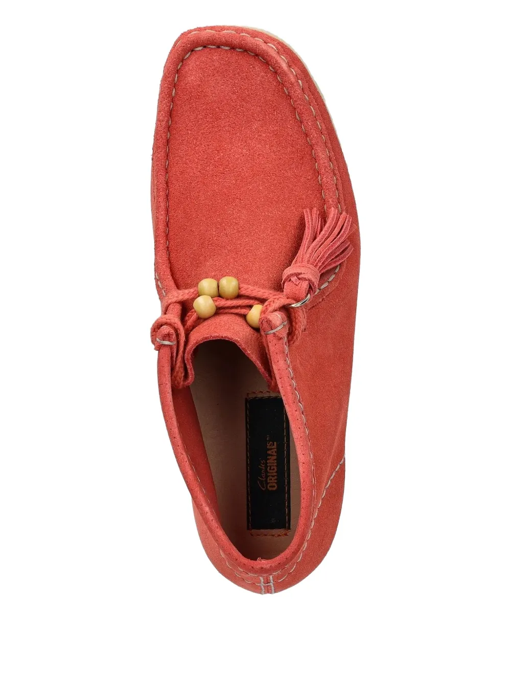 Ботинки Wallabee с кисточками Clarks Originals, оранжевый — фото 2