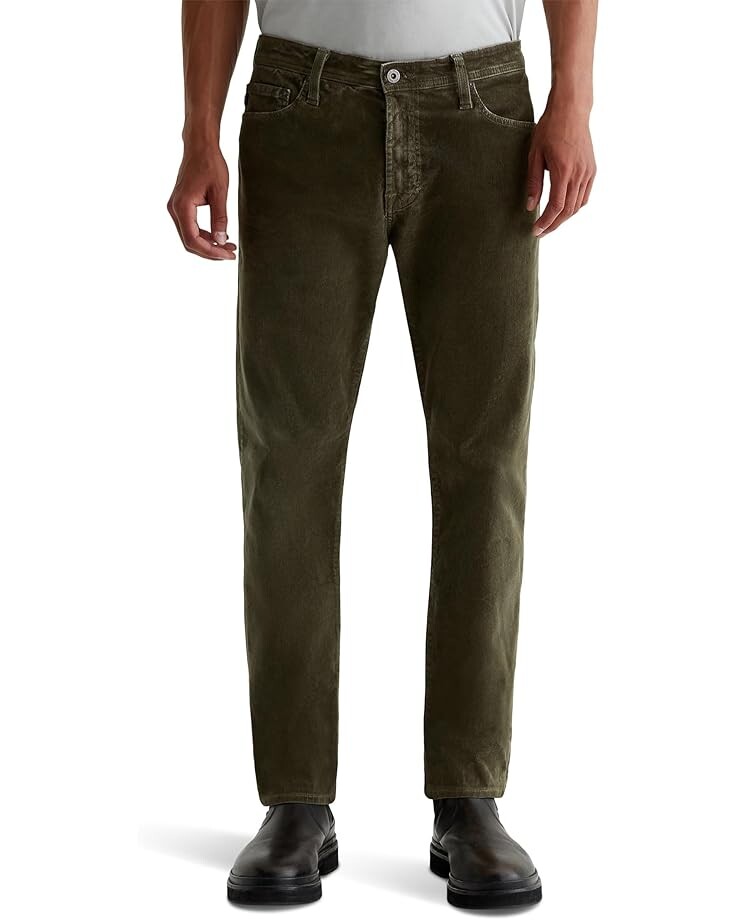 

Брюки AG Jeans Everett Slim Straight Corduroy Pants, цвет Sulfur Dried Cedar