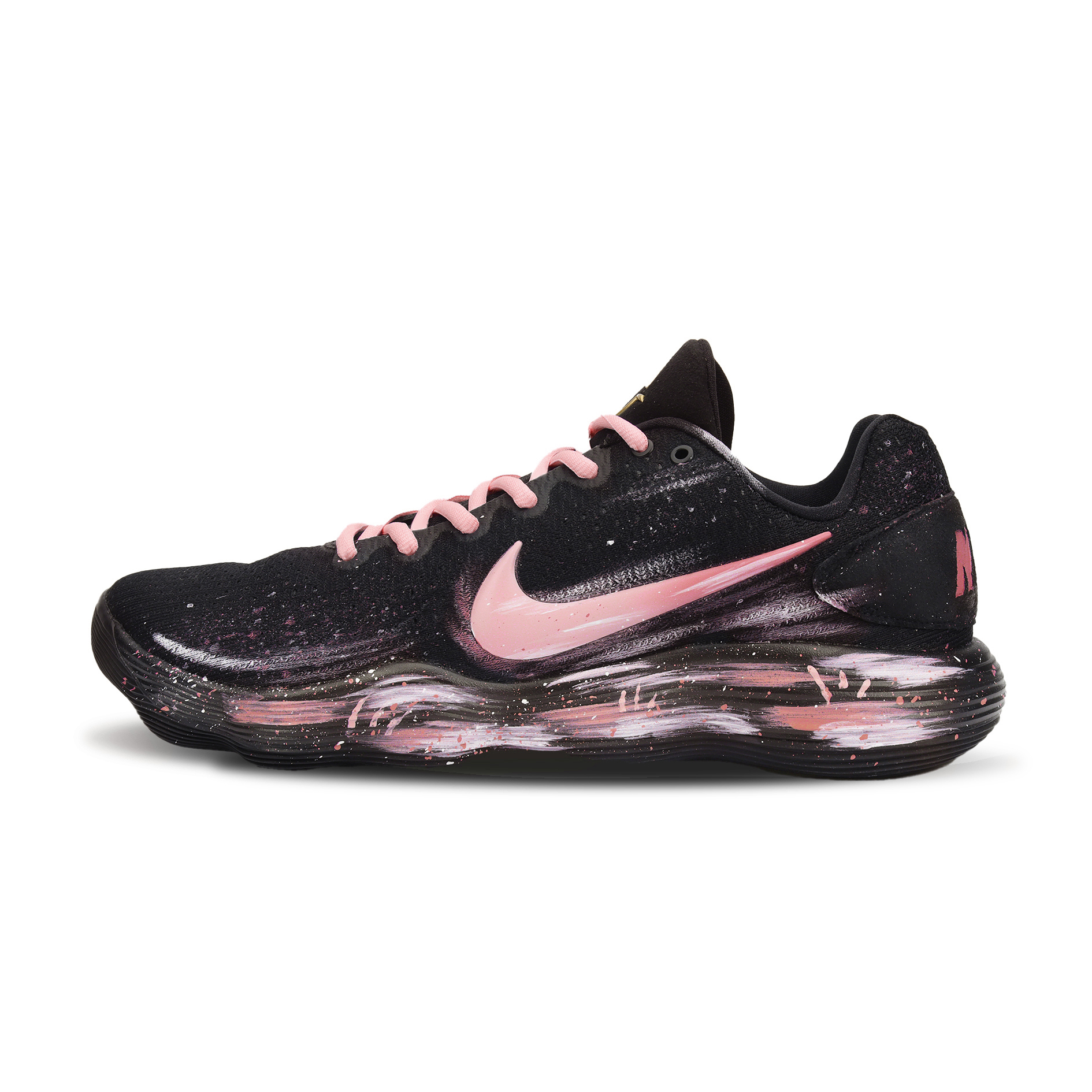 

Nike Баскетбольные кроссовки Hyperdunk 2017 Cherry Blossom с амортизацией, износостойкие, низкие, мужские, цвет: черный, розовый