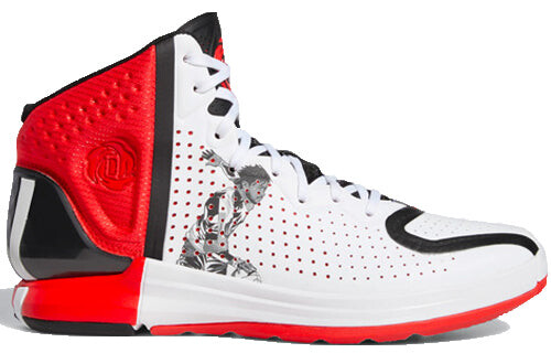 Кроссовки adidas D Rose 4 Geek Up 'Black White Red', черный — фото 2