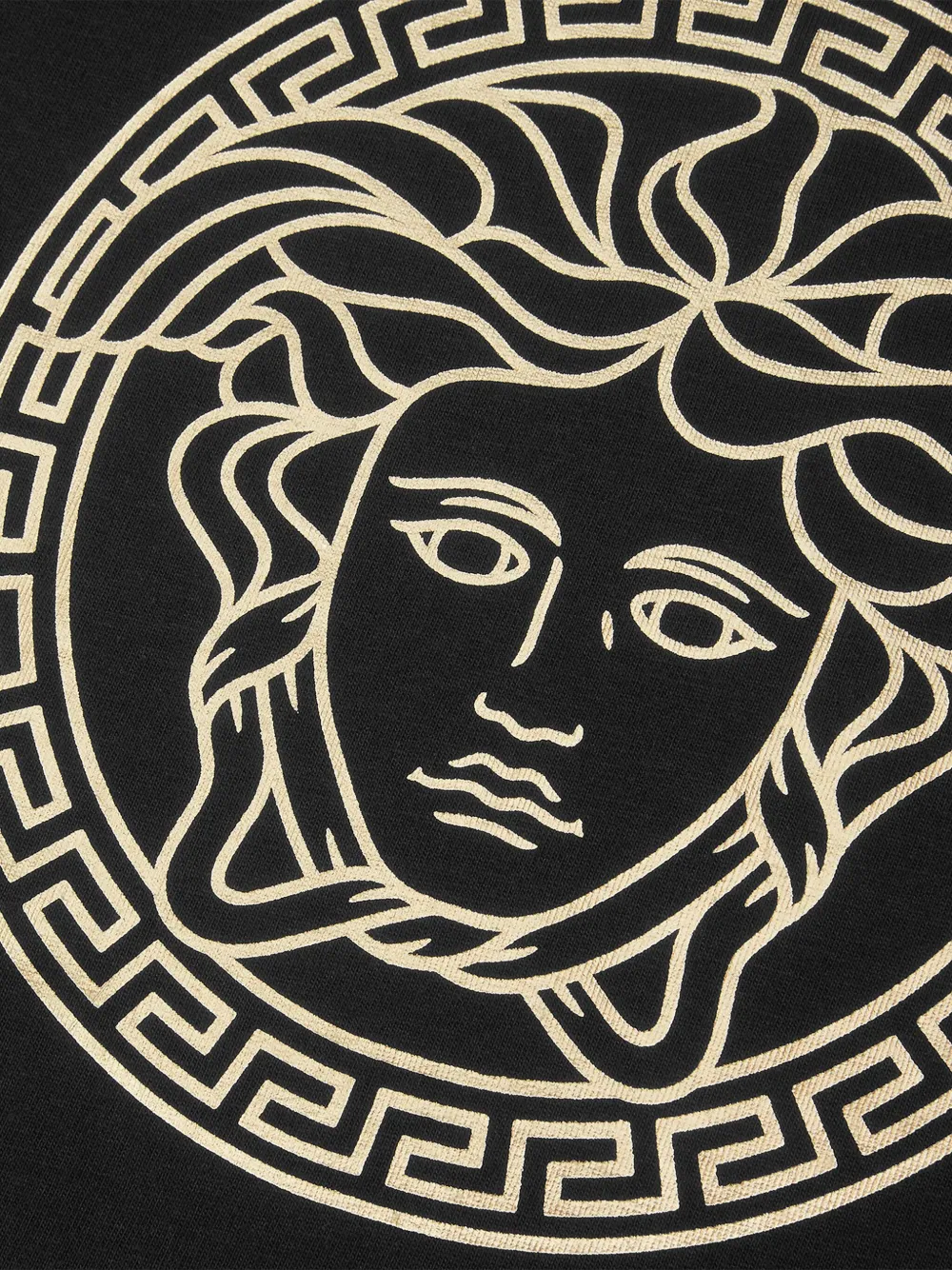 Футболка с принтом Medusa Versace Kids, черный — фото 3