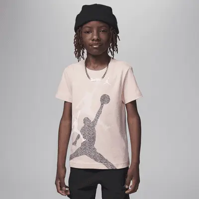 

Футболка Jordan Little Kids' Gradient Stacked Jumpman T-Shirt, цвет Legend Pink