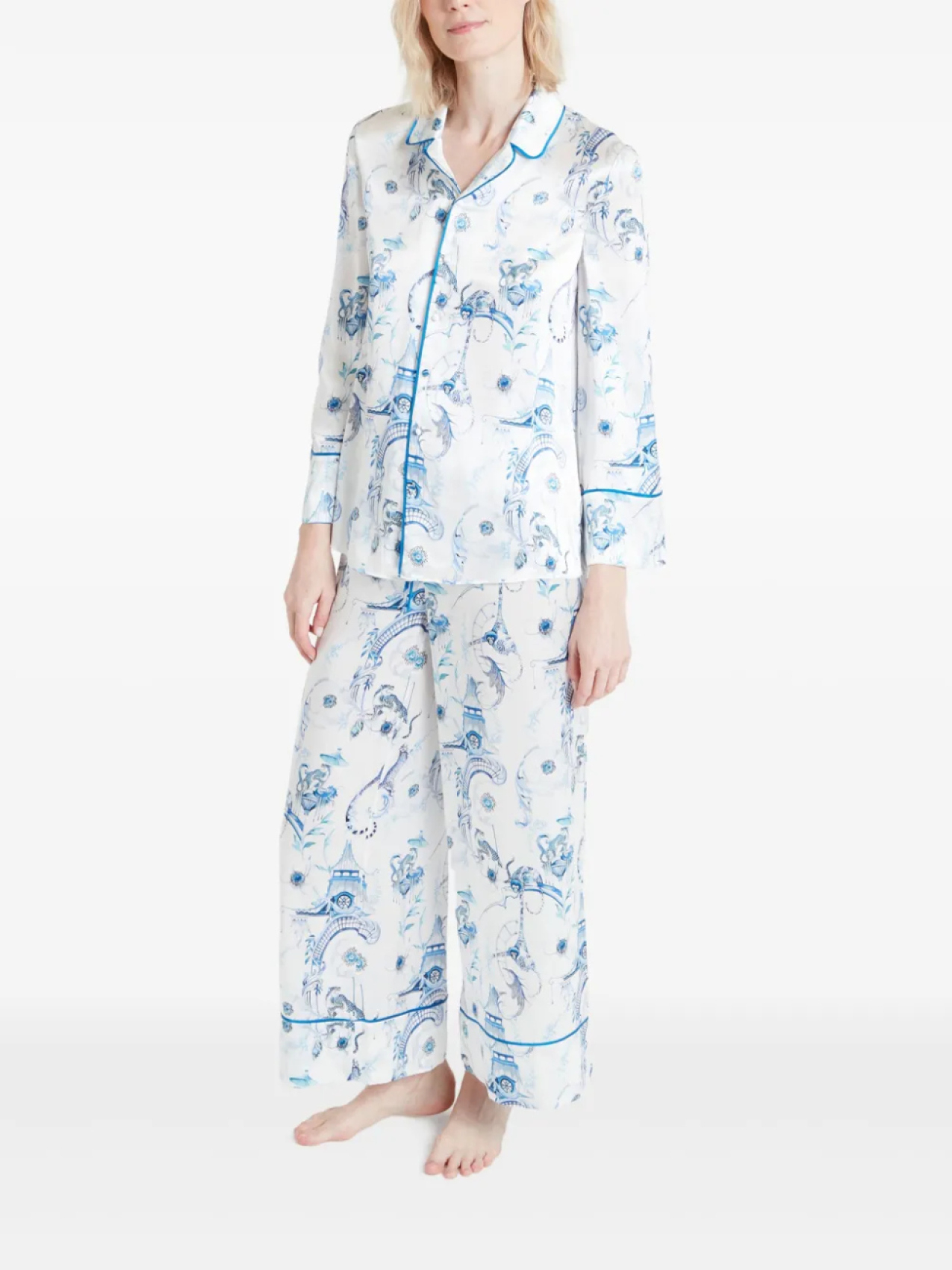 

Temperley London пижамный топ Aphrodite, белый