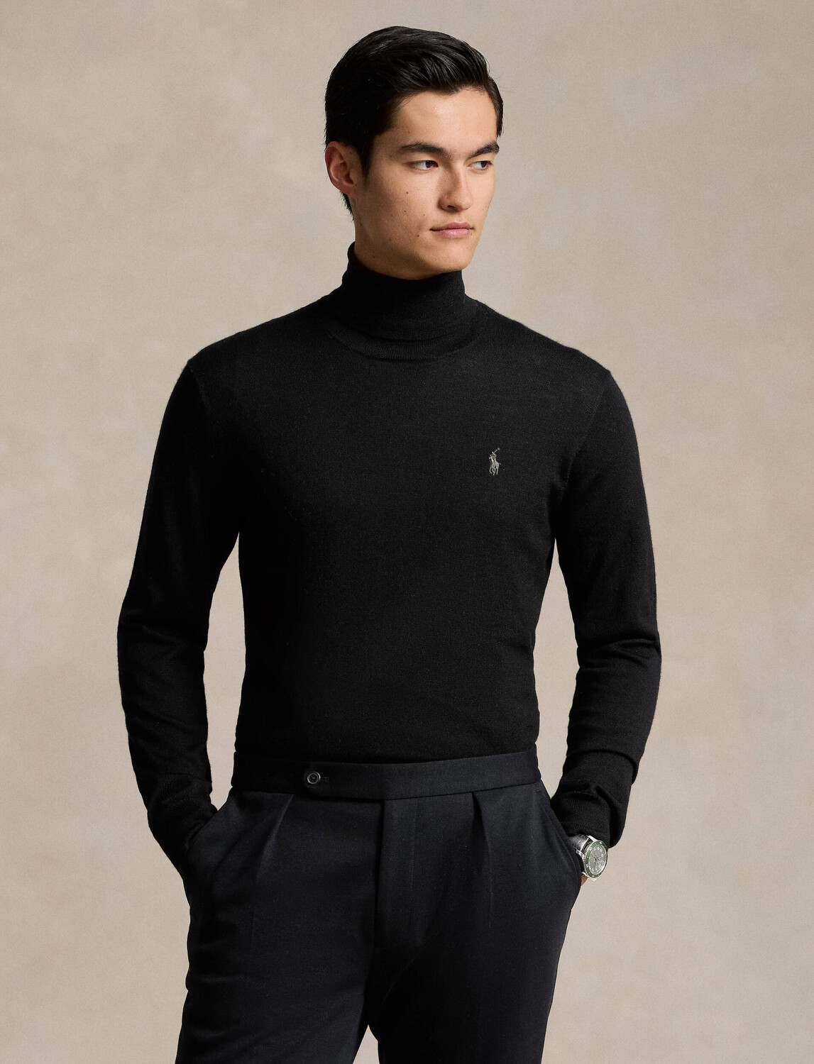 

Свитер из шерсти POLO RALPH LAUREN Regular Fit, черный