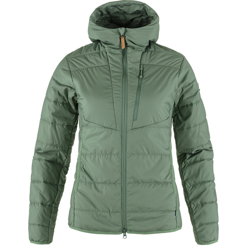 

Женская утепленная куртка с капюшоном Keb Fjällräven, зеленый