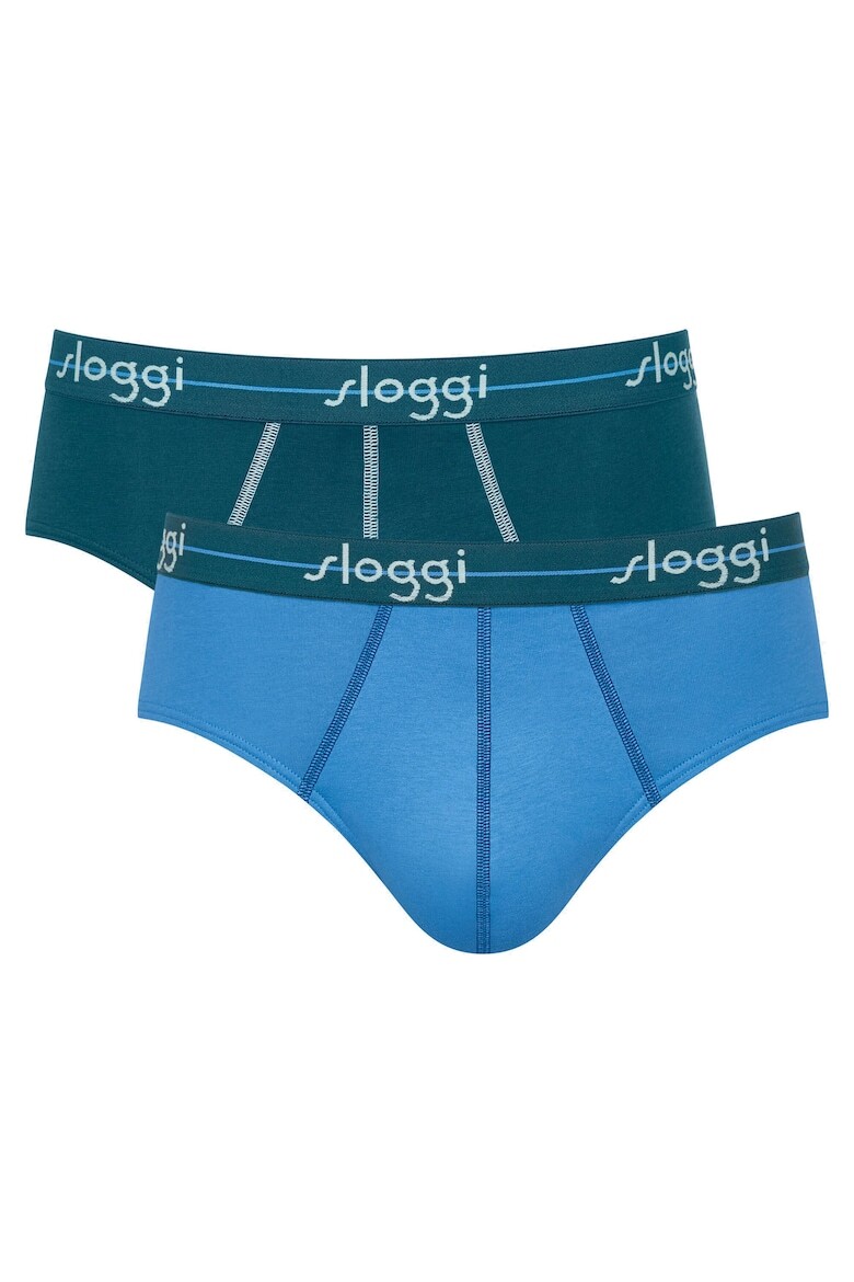 

Трусики с логотипом на талии, 2 пары Sloggi, синий