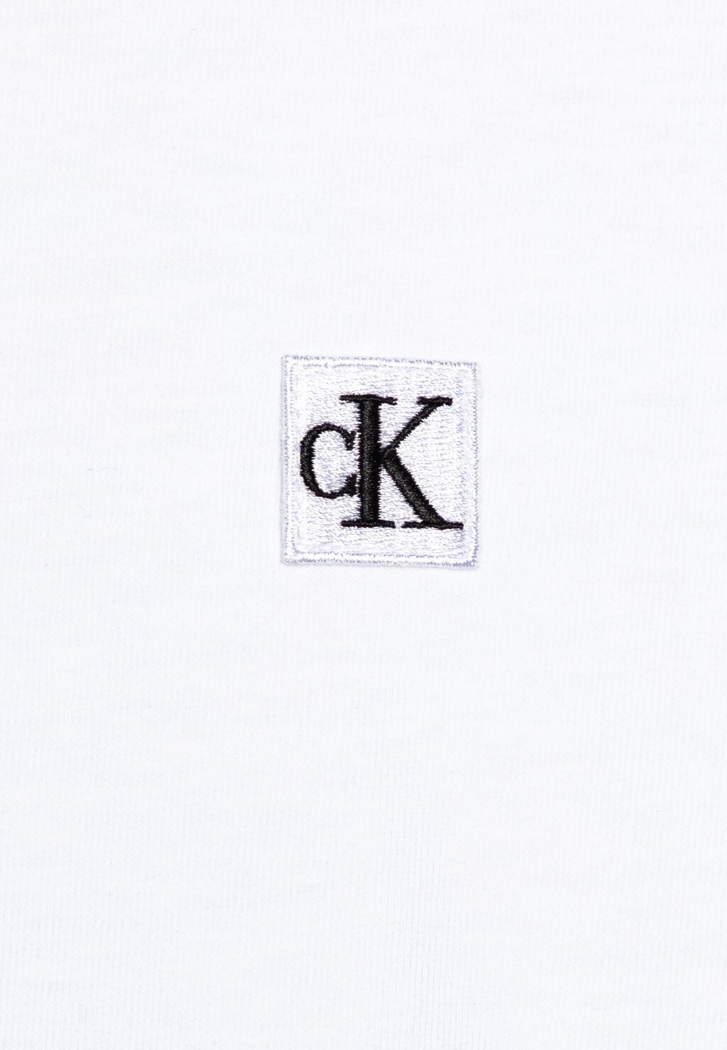 Базовая футболка Mono Mini Badge Unisex Calvin Klein Jeans, цвет bright white — фото 3