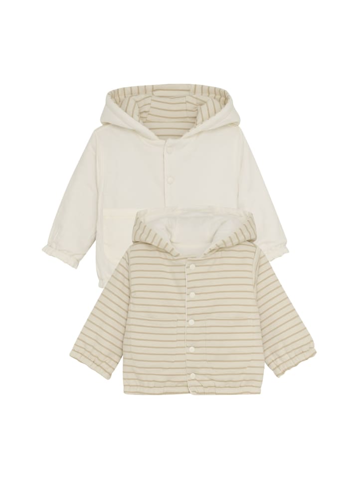 

Noppies Кардиган Neddie - двусторонний, в полоску, кремового цвета