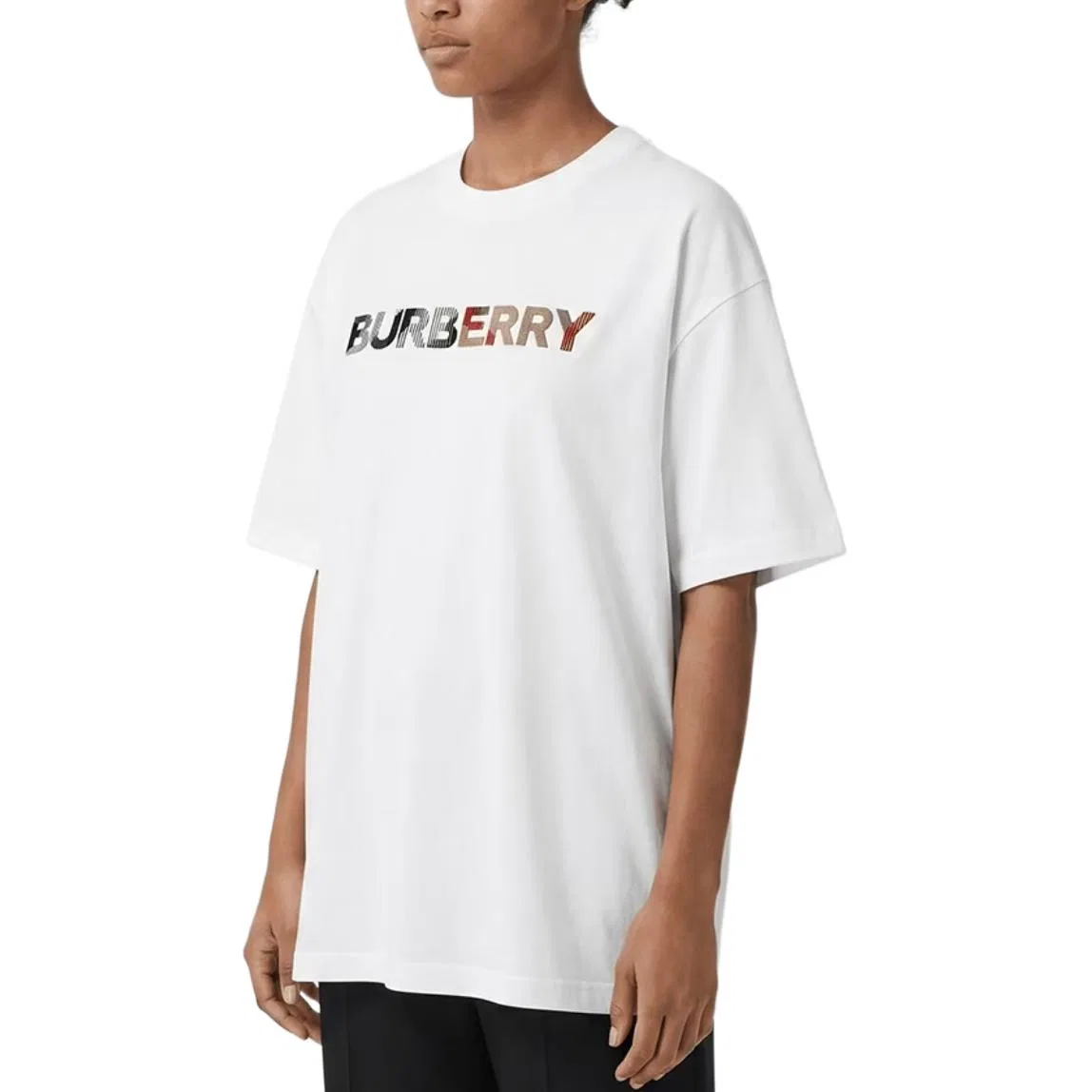Футболка Burberry Regular Sleeve, с коротким рукавом, белый — фото 4