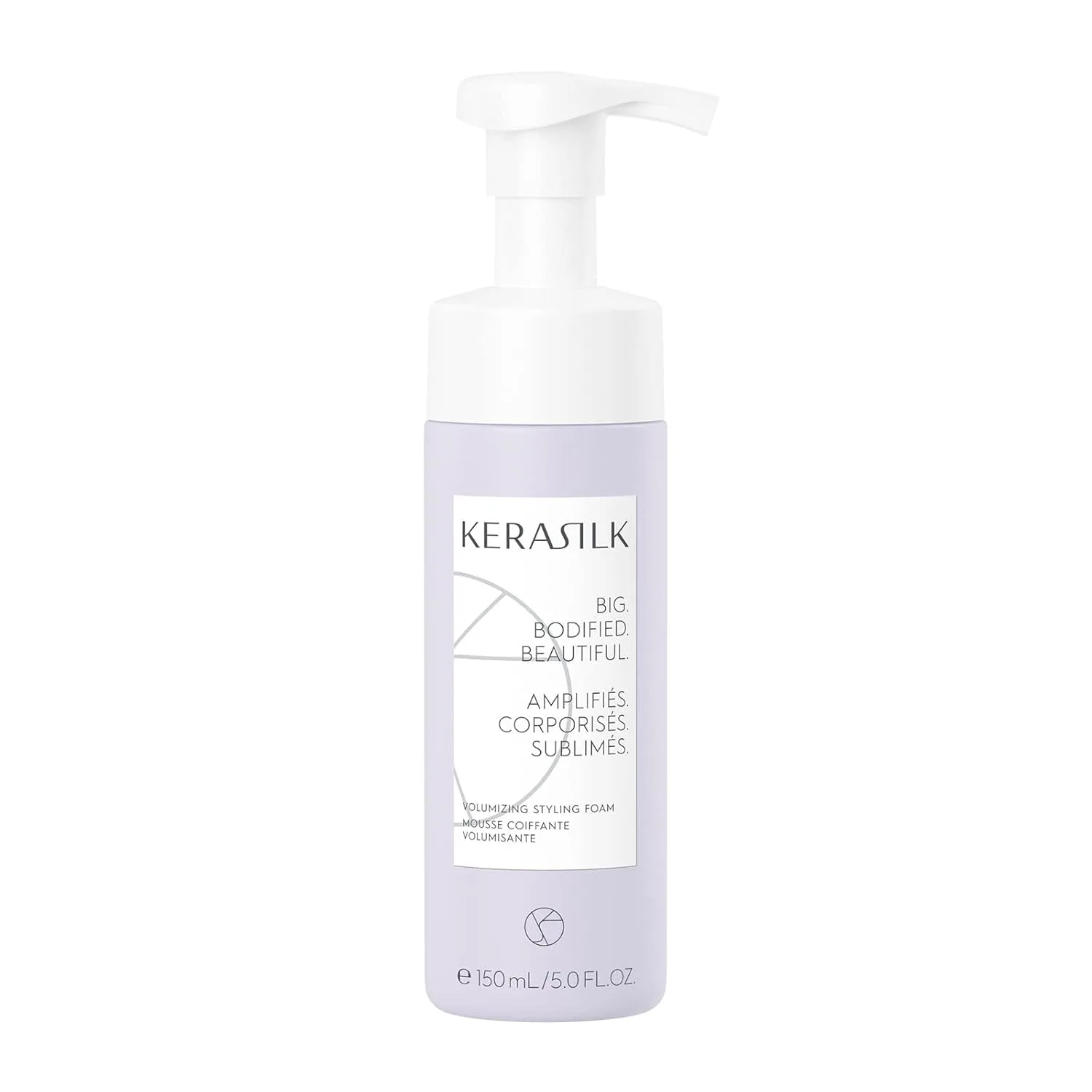 Пенка для укладки волос KERASILK Volumizing Styling Foam | Легкая формула | Обеспечивает длительную фиксацию | Придает объем и пышность | С термозащитой | 150 мл