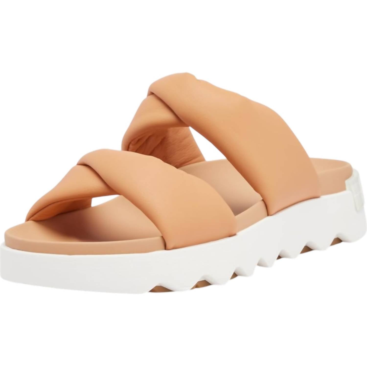 Женские сандалии Viibe Twist в натуральном бежевом цвете Sorel