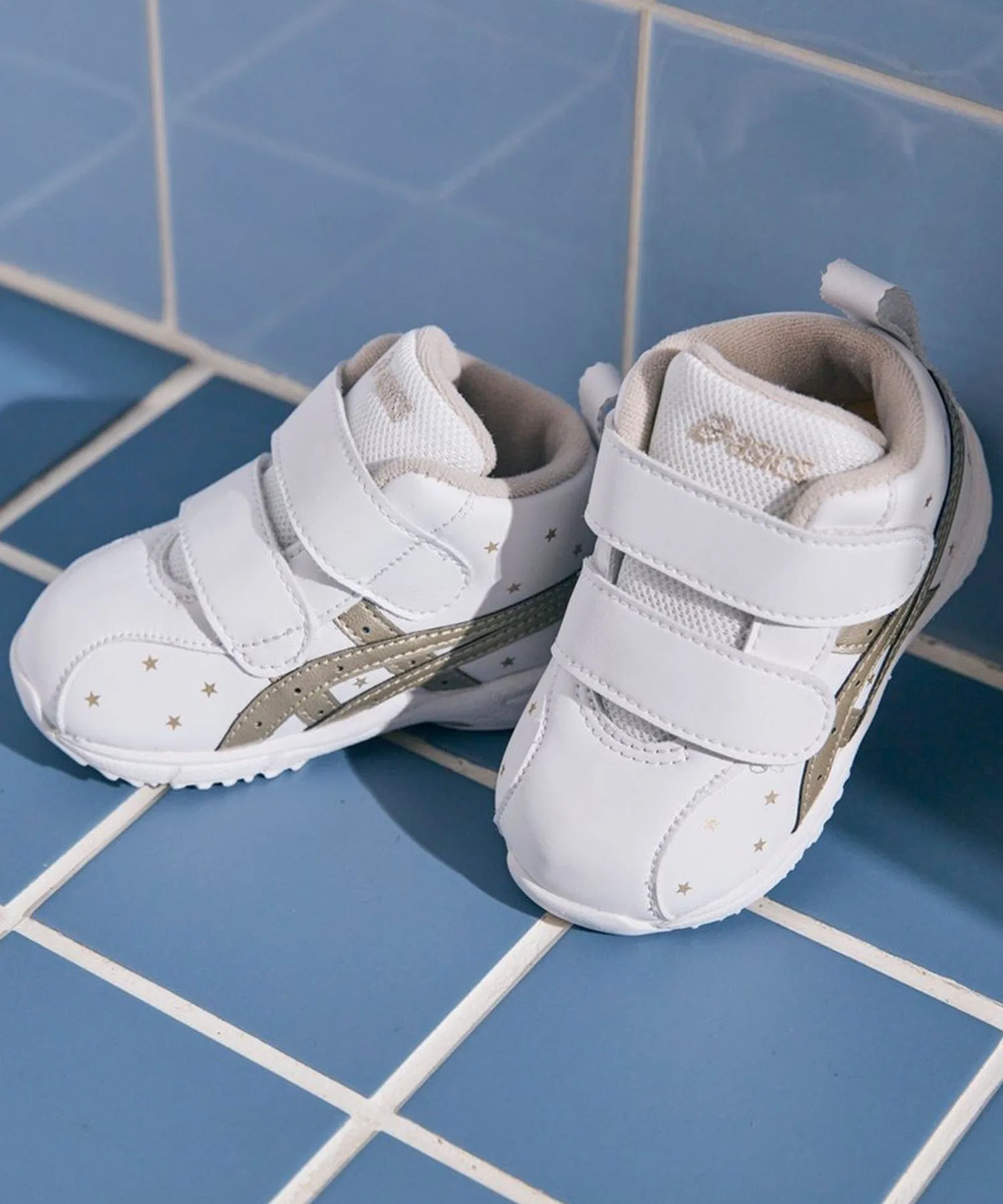 Детские кроссовки SUKUSUKU GD.RUNNERBABY SL-MID 1144A004 белые с золотом